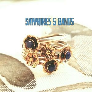 Genuine Sapphire / Sterling Silver Ring